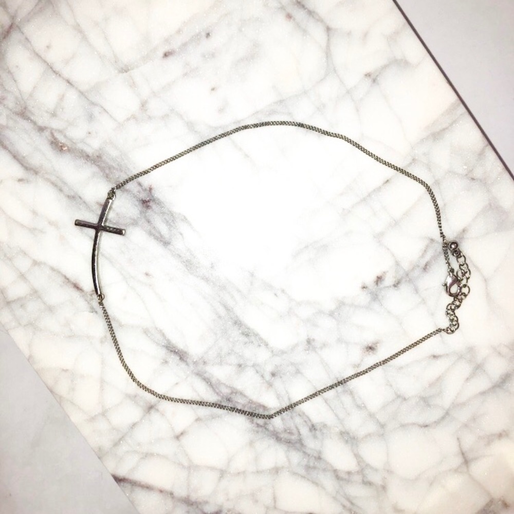Sideways Cross Necklace ✝️